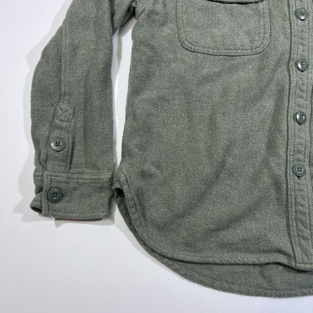 American Eagle Fleece Oversized Love Shacket Shirt Jacket Sage Green Women's XS - Picture 2 of 11